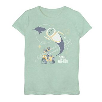Disney / Pixar's Wall-E Girls 7-16 Retro Space Funtier Graphic Tee