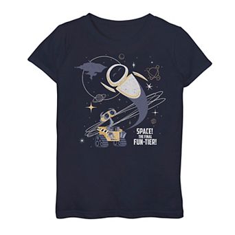 Disney / Pixar's Wall-E Girls 7-16 Retro Space Funtier Graphic Tee