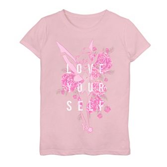 Disney's Tinkerbell Love Yourself Girls 7-16 Graphic Tee