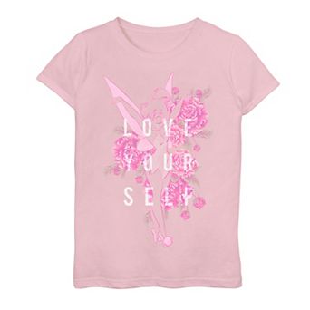 Disney's Tinkerbell Love Yourself Girls 7-16 Graphic Tee