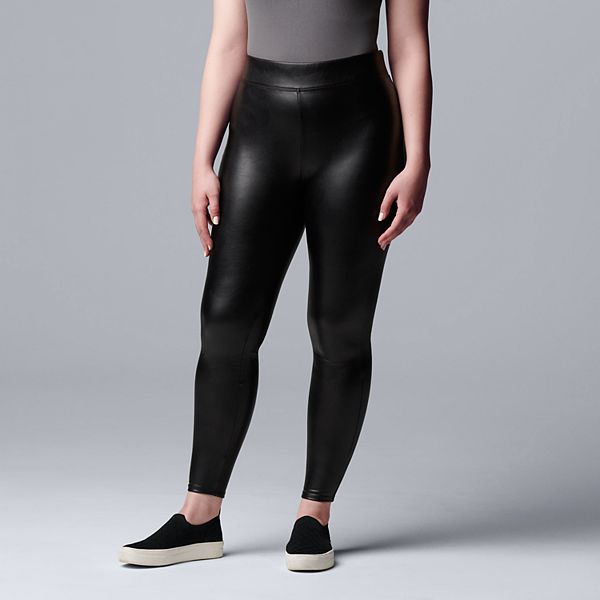 Kohls vera wang faux best sale leather leggings