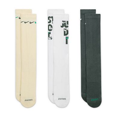 Men's Nike Everyday Plus Cushioned 3-Pack Crew Socks