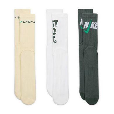 Men's Nike 3-Pack Everyday Plus Cushioned Crew Socks
