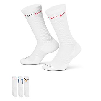 Men's Nike 3-Pack Everyday Plus Cushioned Crew Socks