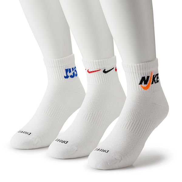 Men's Nike 3-pack Everyday Plus Cushion Ankle Training Socks