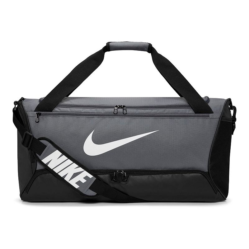 Nike Brasilia 9.5 Medium Training Duffel Bag, Iron Gray