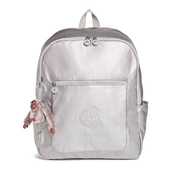 Kipling Chuwy Backpack Smooth Silver Metallic BrickSeek