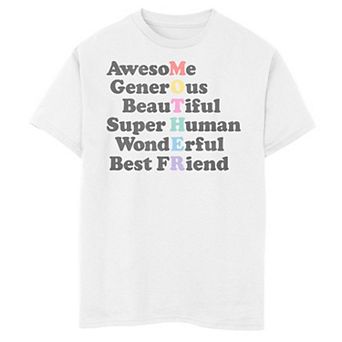 Boys 6-20 Trendy Traits Of A Mother Tee