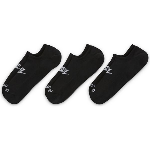 Men's Nike 3pack Everyday Plus DriFIT Cushioned Footie Socks