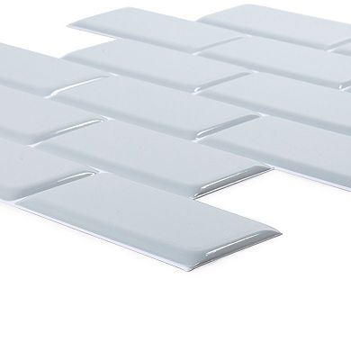 Truu Design 6-Piece Peel and Stick Backsplash Wall Tiles