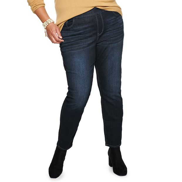 Croft and barrow deals plus size jeans