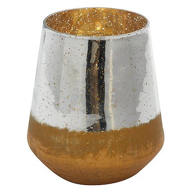 Stella & Eve Textured Gold Glass Candle Holder