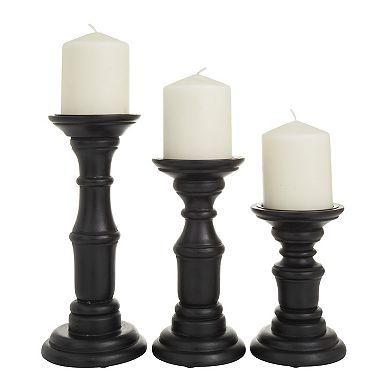 Stella & Eve Gold Wood Candle Holder