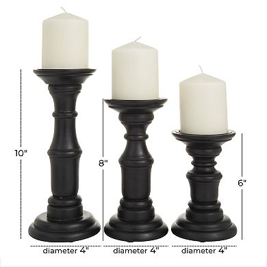 Stella & Eve Gold Wood Candle Holder