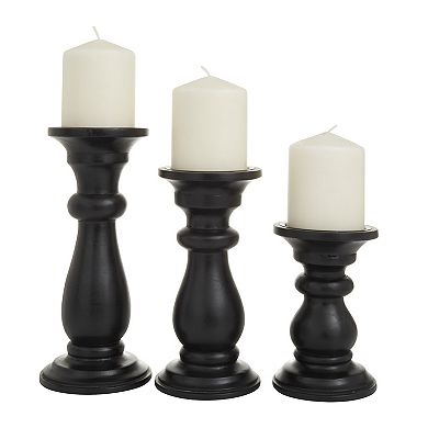 Stella & Eve Gold Wood Candle Holder