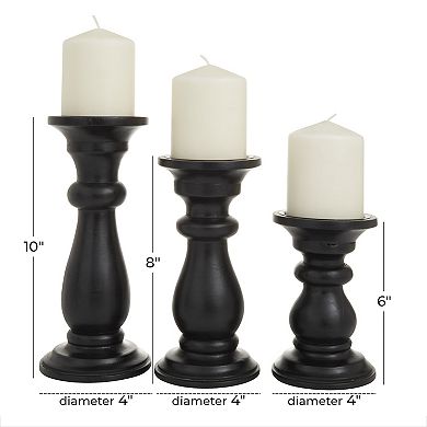 Stella & Eve Gold Wood Candle Holder