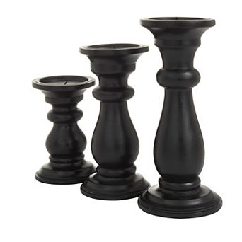 Stella & Eve Gold Wood Candle Holder