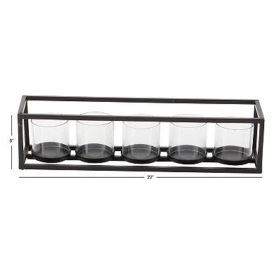 Stella & Eve Black Iron Candle Holder