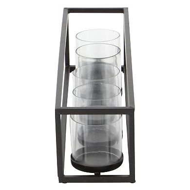 Stella & Eve Black Iron Candle Holder