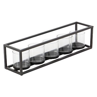 Stella & Eve Black Iron Candle Holder