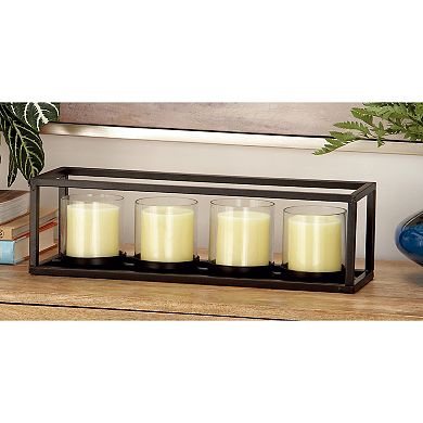 Stella & Eve Black Iron Candle Holder