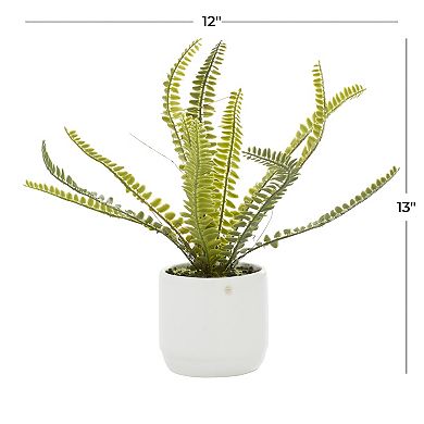 Stella & Eve Artificial Foliage Plant White Table Decor
