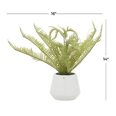 Stella & Eve Artificial Foliage Plant White Table Decor