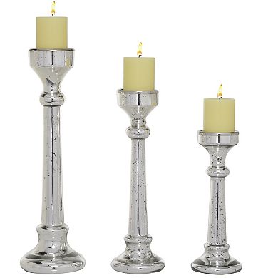 Stella & Eve Distressed Stick Candle Holder Table Decor 3-piece Set