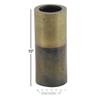 Stella & Eve Rustic Gold Finish Decorative Vase Table Decor