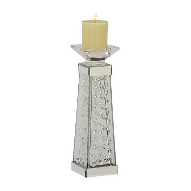 Stella & Eve Clear Pedestal Candle Holder Floor Decor