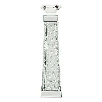 Stella & Eve Clear Pedestal Candle Holder Floor Decor