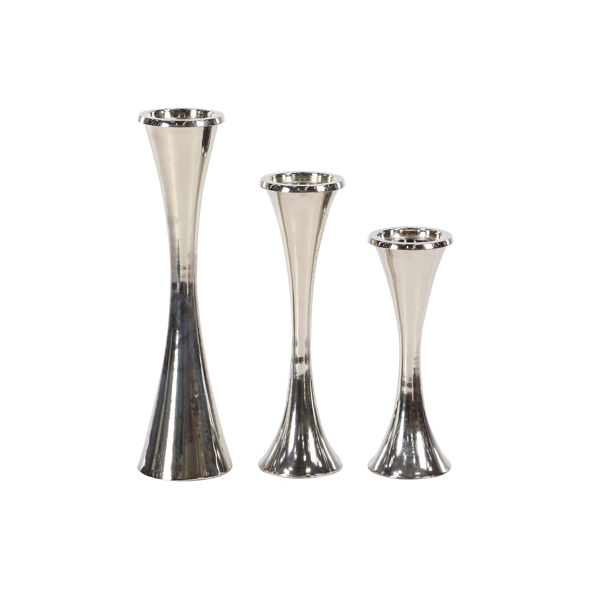 Stella & Eve Angular Candle Holder Floor Decor 3-piece Set, Gray