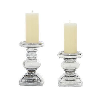 Stella & Eve Translucent Candle Holder Table Decor 2-piece Set