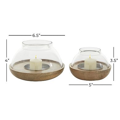 Stella & Eve Circular Candle Holder Table Decor 2-piece Set
