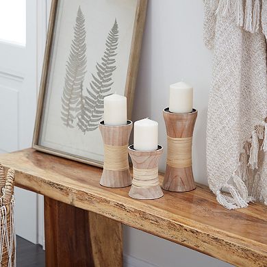 Stella & Eve Curved Candle Holder Table Decor 3-piece Set