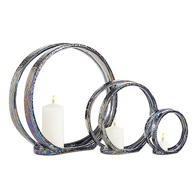 Stella & Eve Round Candle Holder Table Decor 3-piece Set