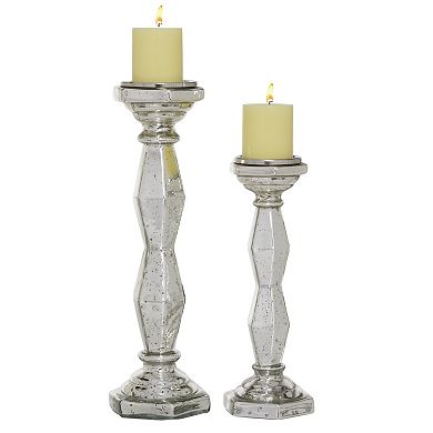 Stella & Eve Glass Candle Holder 2-Piece Set
