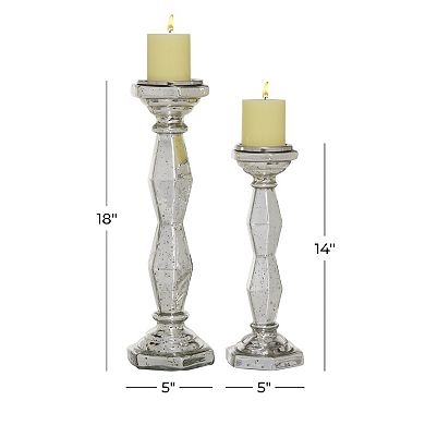 Stella & Eve Glass Candle Holder 2-Piece Set