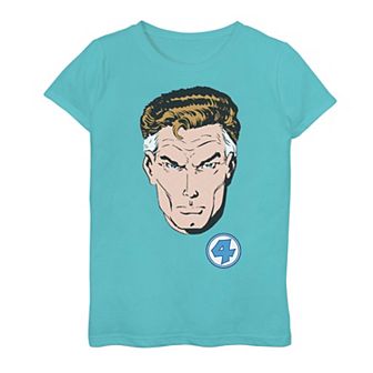 Girls 7-16 Marvel Fantastic Four Mr. Fantastic Face Big Face Graphic Tee