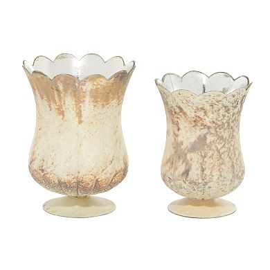Stella & Eve Earthy Antique Candle Holder 2-Piece Set