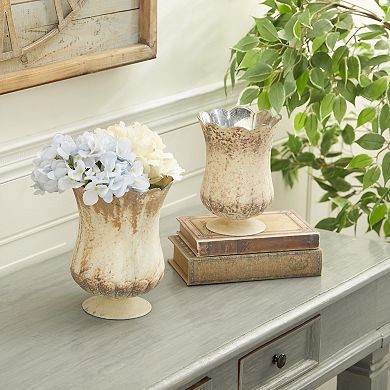 Stella & Eve Earthy Antique Candle Holder 2-Piece Set