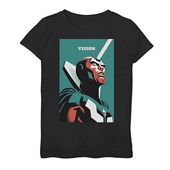 Girls 7-16 Marvel Vision Simple Poster Graphic Tee