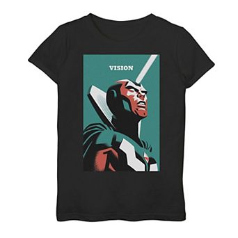 Girls 7-16 Marvel Vision Simple Poster Graphic Tee
