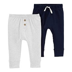 Simple Joys by Carter's Girls' 2-Pack Pull on Fleece Pants, Grey