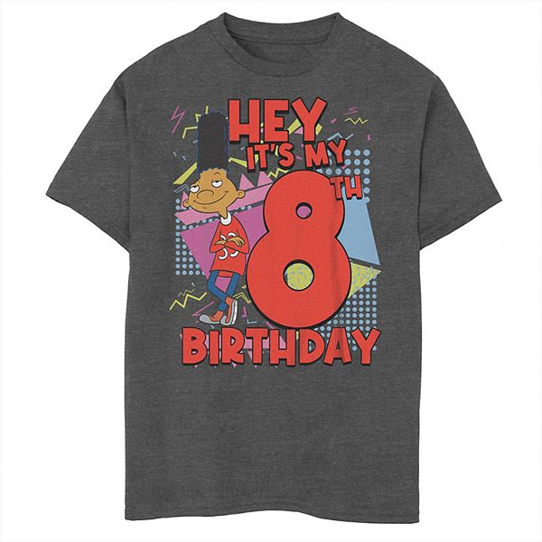 Boys 8-20 Nickelodeon Hey Arnold Gerald 8th Birthday Graphic Tee