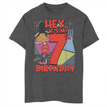 Boys 8-20 Nickelodeon Hey Arnold Gerald 7th Birthday Graphic Tee