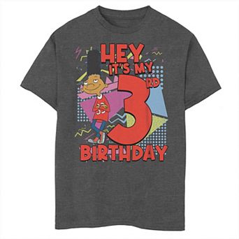 Boys 8-20 Nickelodeon Hey Arnold Gerald 3rd Birthday Graphic Tee