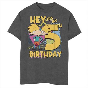 Boys 8-20 Nickelodeon Hey Arnold 5th Birthday Graphic Tee