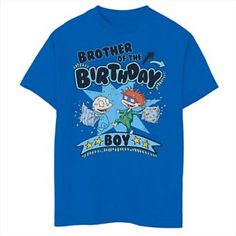 Boys 8-20 Nickelodeon Rugrats Chucky Tommy Birthday Brother Graphic Tee