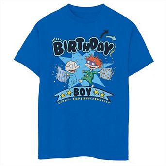 Boys 8-20 Nickelodeon Rugrats Chucky Tommy Birthday Boy Graphic Tee